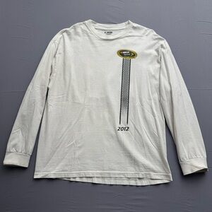 NASCAR Sprint Cup Series 2012 XL White Long Sleeve Shirt Front and back hit
